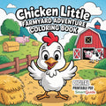 Chicken Little – Farmyard Adventure Coloring Book (Digital Printable PDF)